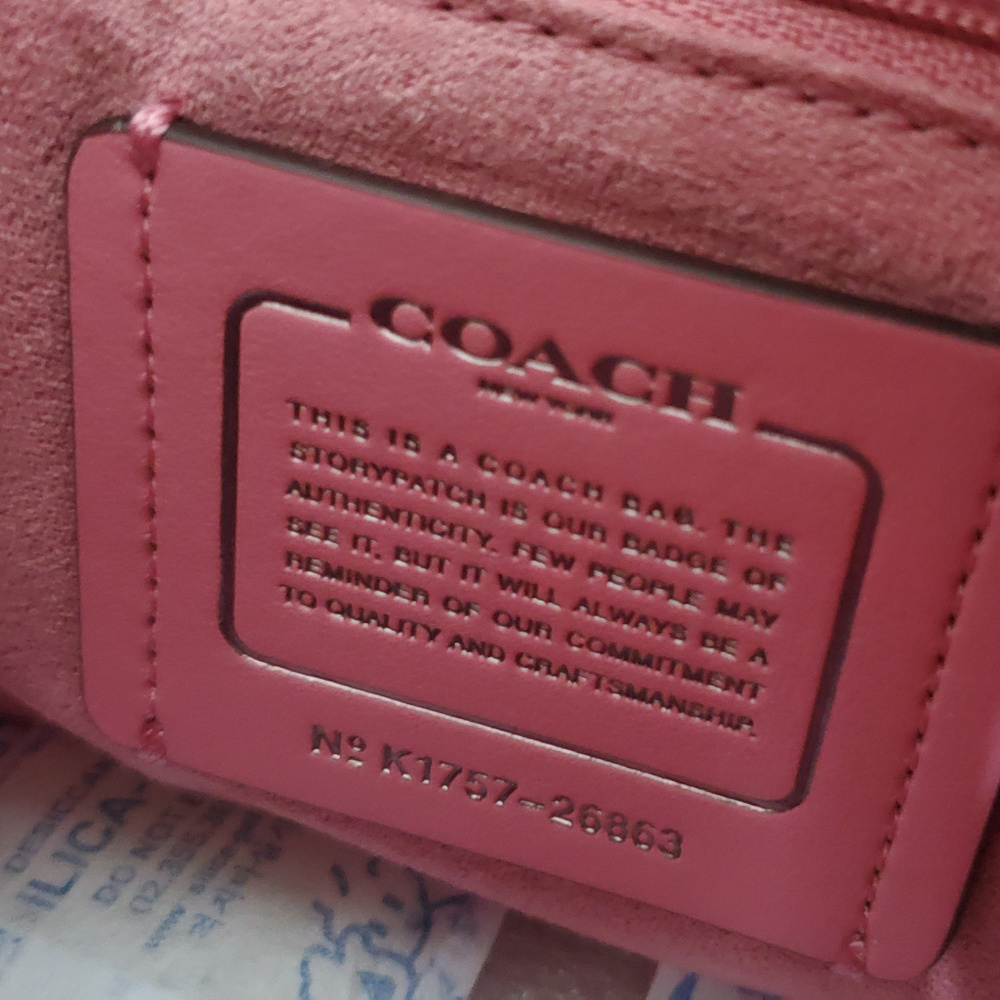 Coach Colorblock Quilted Rivets C Turnlock Bowery - Picture 7 of 8